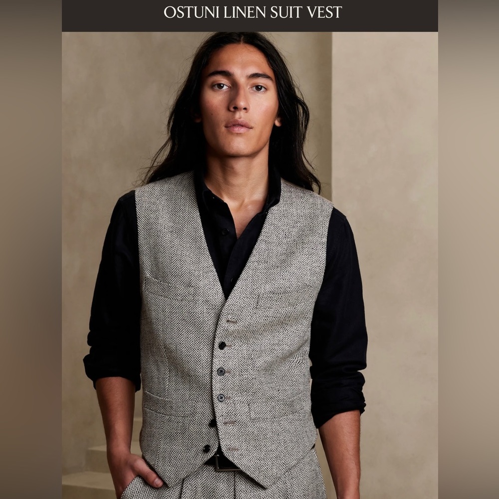 Banana Republic Ostuni Linen Vest